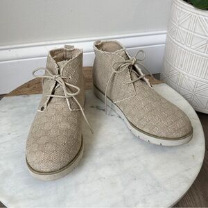 Bearpaw Women's Cher Chukka Ankle Boots Canvas Shoes Size 6